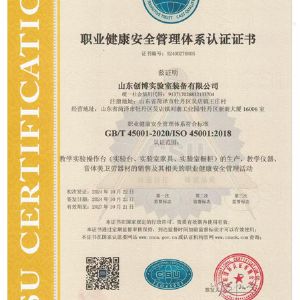 職業(yè)健康安全管理體系認(rèn)證證書